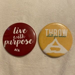 Alpha Gamma Delta Button Pin (AGD)